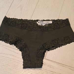 PINK Victoria's Secret Olive Lace Panties